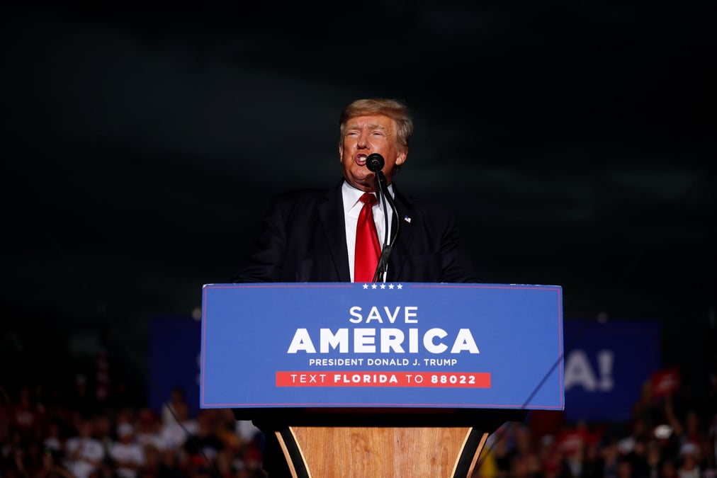 Trump organise un rassemblement en floride