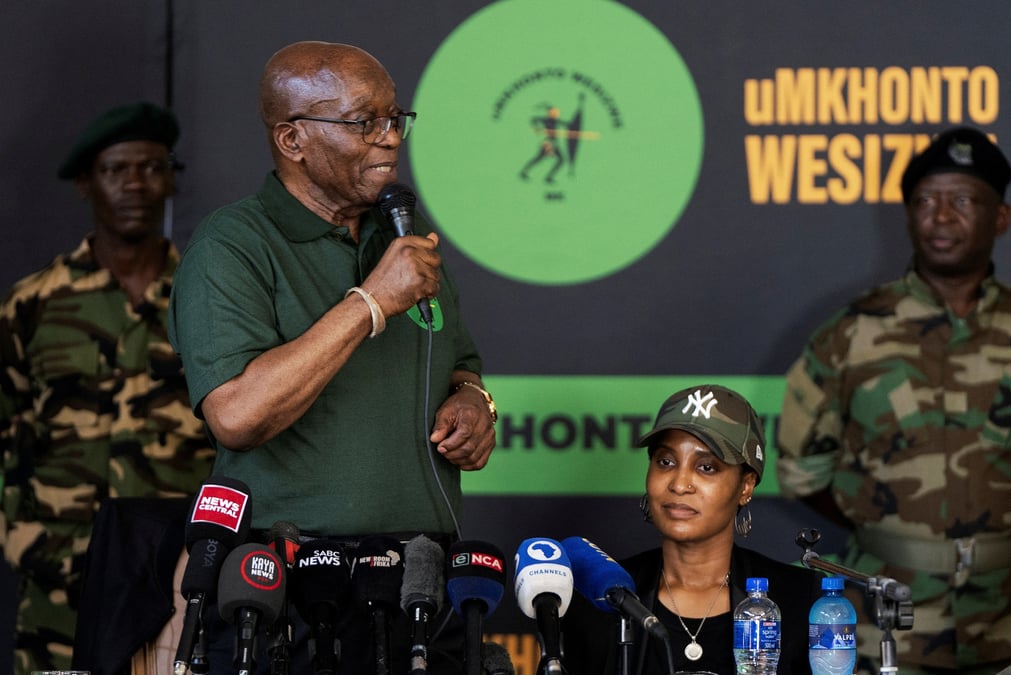 Photo de l'ancien president sud-africain, jacob zuma