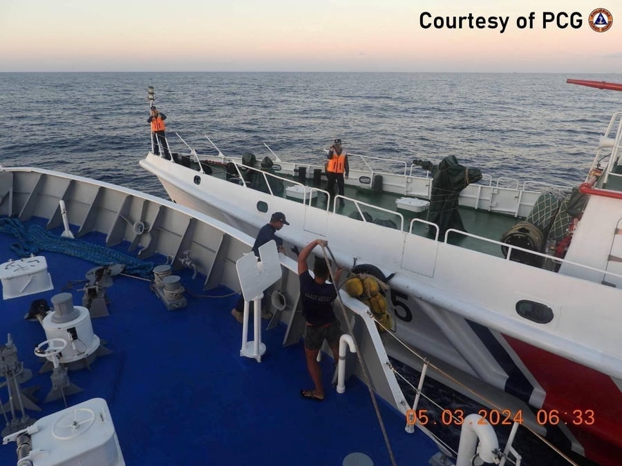 Mission de ravitaillement des philippines en mer de chine meridionale
