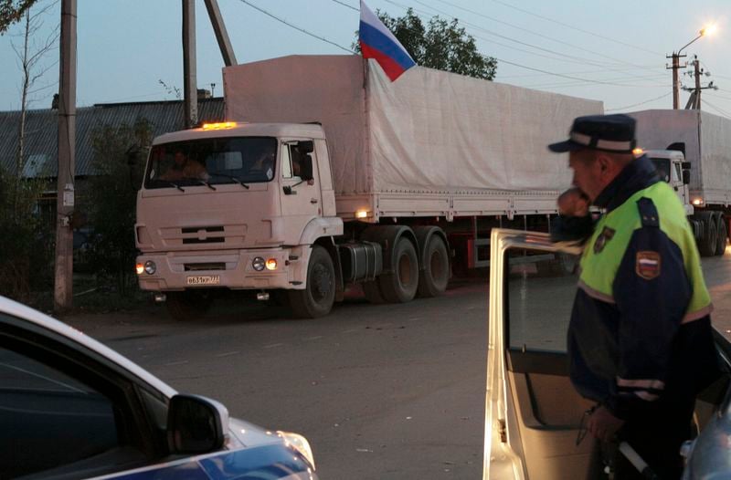 Le deuxième convoi humanitaire russe est arrivé à Louhansk