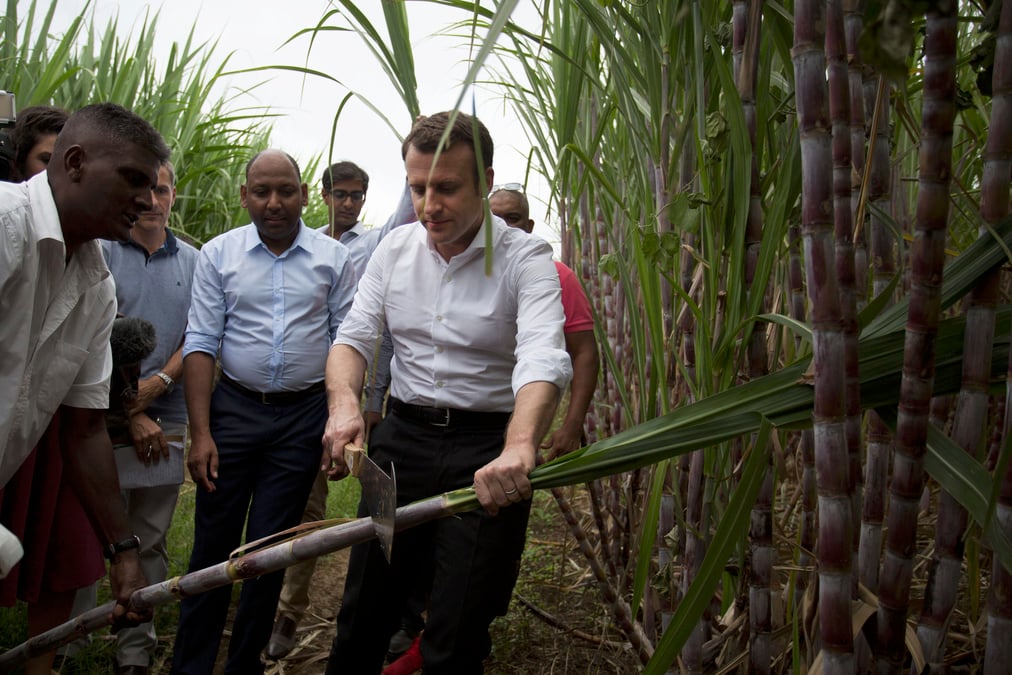 Macron a la chasse aux voix sur l'ile de la reunion