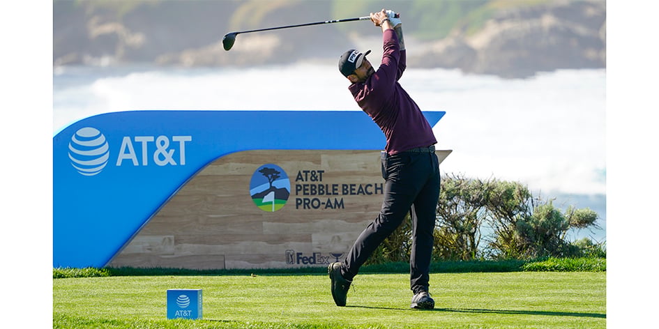 Matthieu Pavon, à Pebble Beach (Californie), le 2 février.