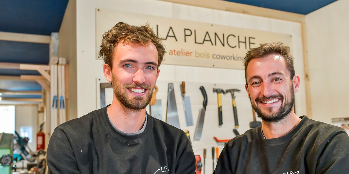 Vincent du Peloux et Clément Belin cofondateurs de La Planche