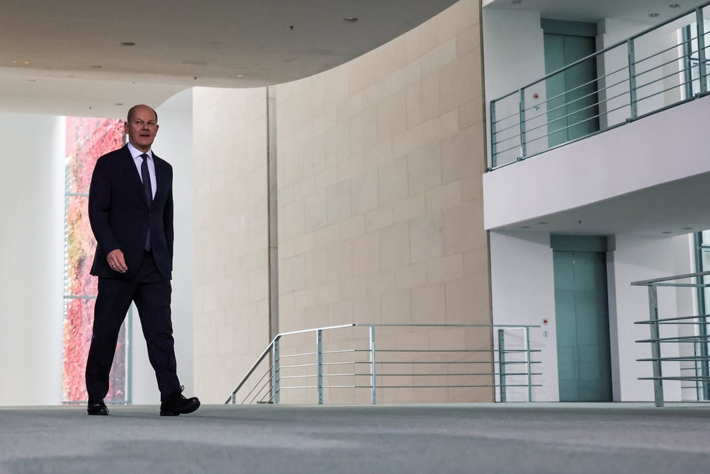 Le chancelier allemand olaf scholz