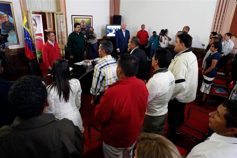 Rencontre rare au Venezuela entre le président et ses opposants
