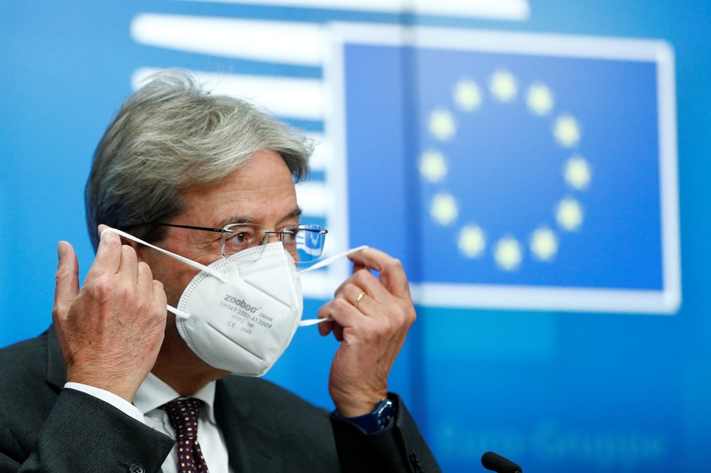 Paolo Gentiloni, Europe, reprise, Covid