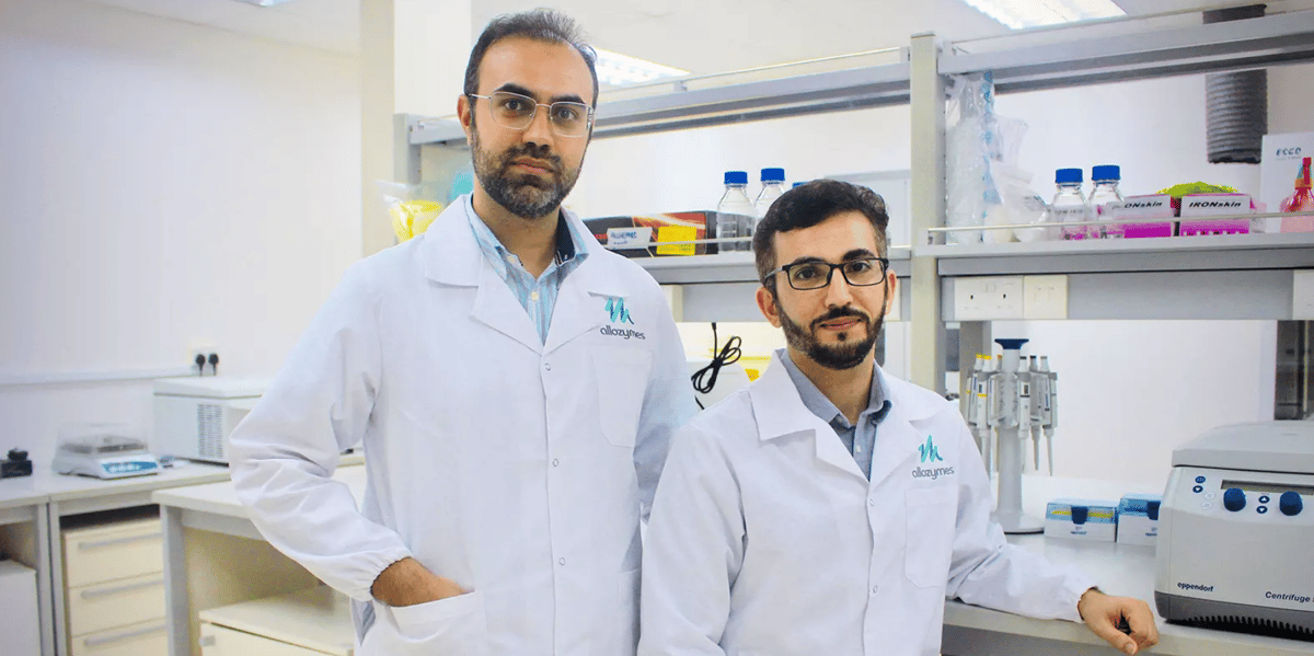 Peyman Salehian CEO d'Allozymes et Akbar Vahidi, le CTO.