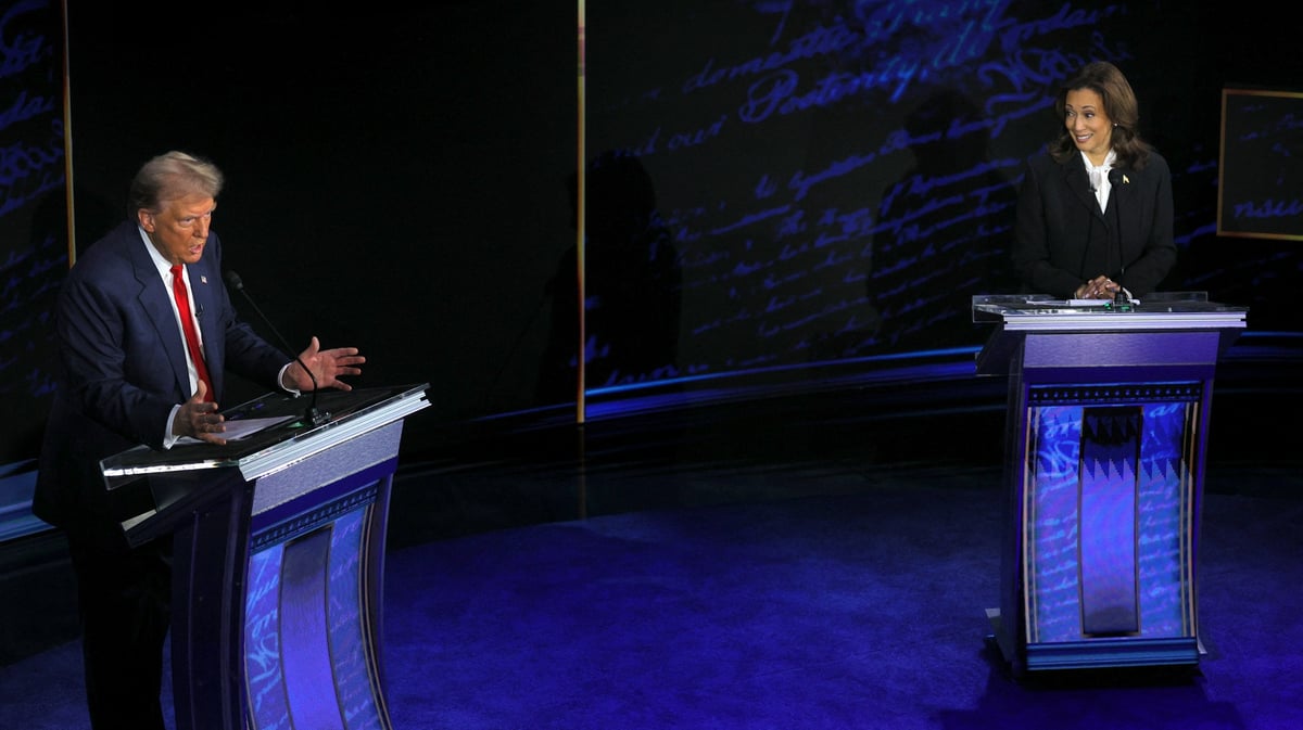 Debat presidentiel harris-trump a philadelphie, en pennsylvanie
