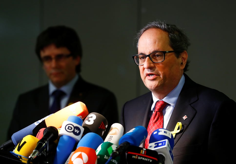 Torra veut que cesse l'administration de la catalogne par madrid