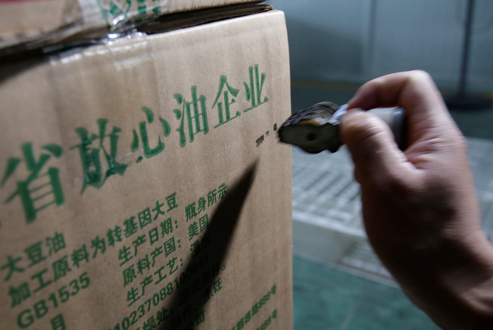 Chine: plus fort recul des exportations en trois ans