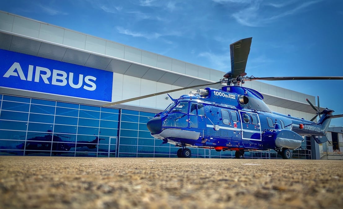 L 1.000e hélicoptère de la famille Super Puma (H215) a été livré à la police fédérale allemande (Bundespolizei).