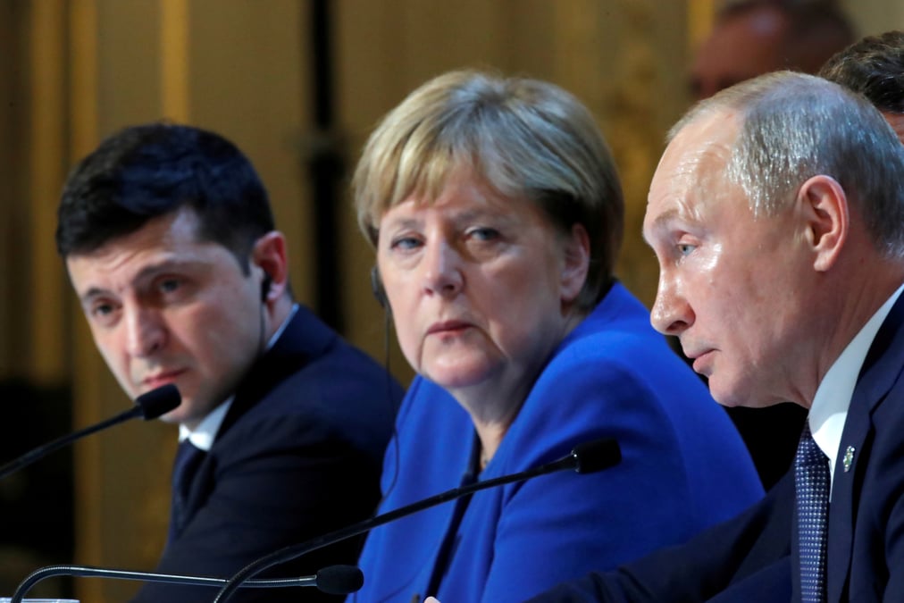 Poutine et zelenski conviennent a paris d'un echange de prisonniers