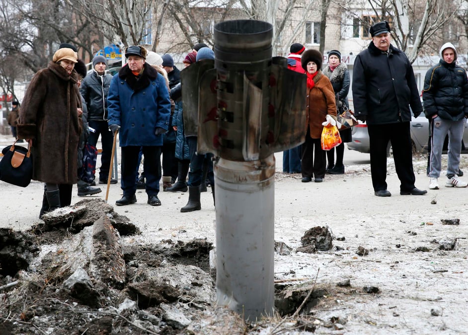 Tirs de roquettes meurtriers a kramatorsk, en ukraine