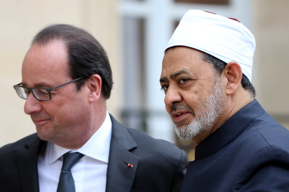 Francois hollande s’est entretenu avec le grand imam de l'universite cairote d'al azhar
