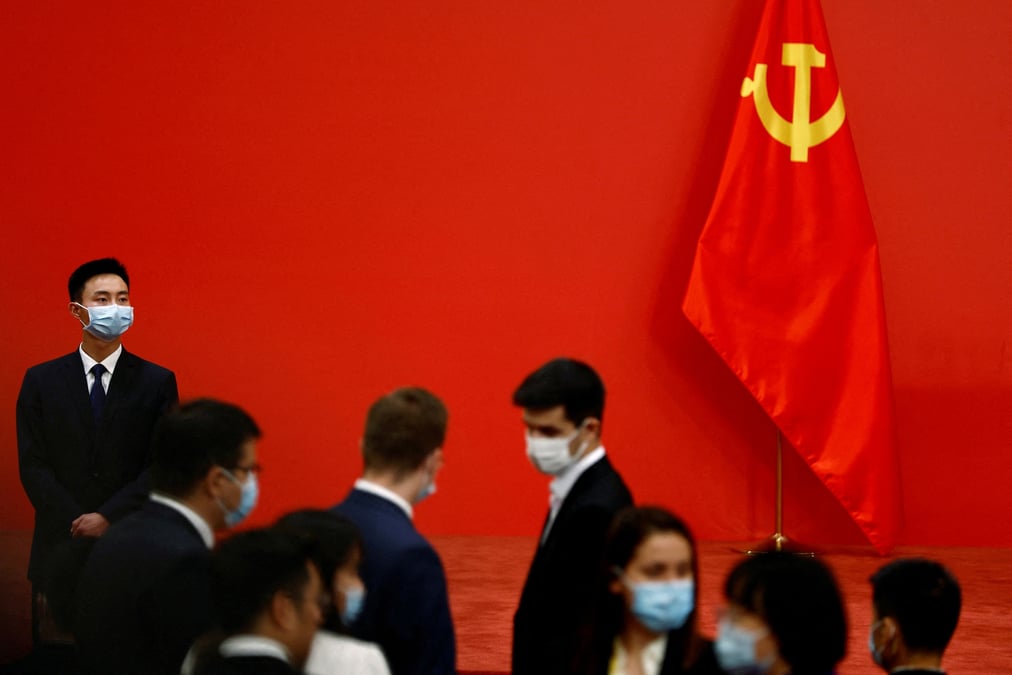 File photo: file photo: new politburo standing committee members in beijing