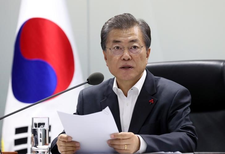 Le president sud-coreen se veut rassurant avant sa rencontre avec xi a pekin