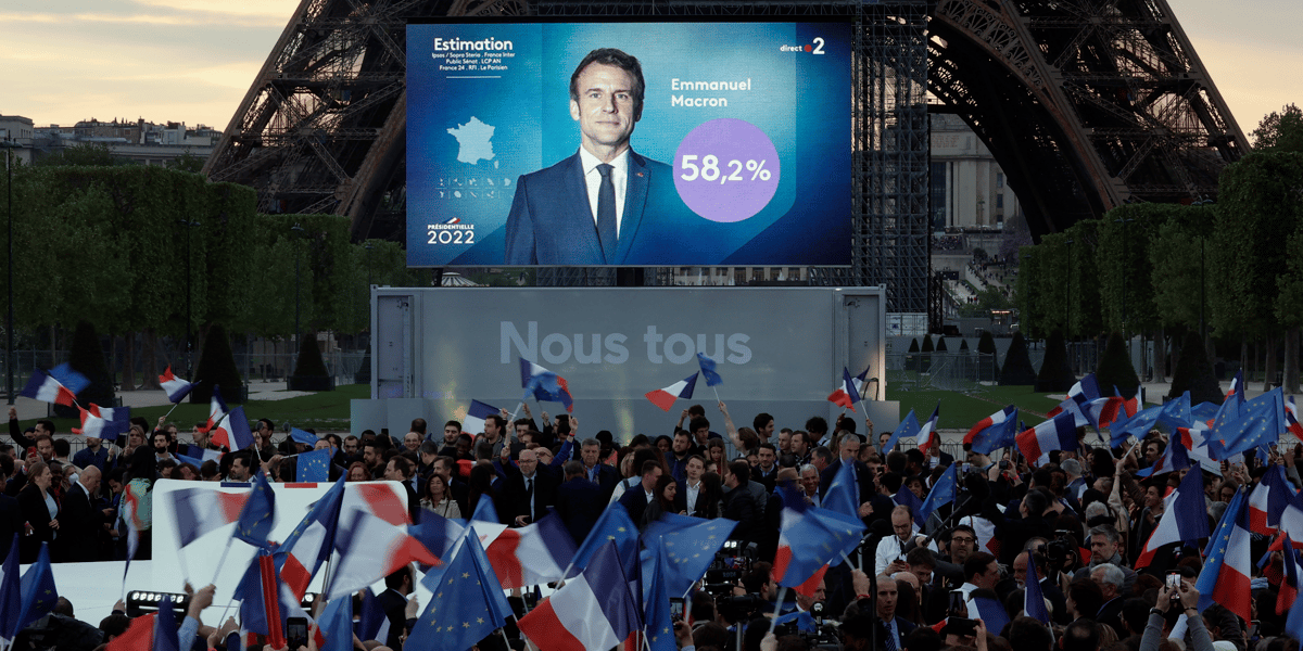 France 2022: macron reconduit a l'elysee avec plus de 58%