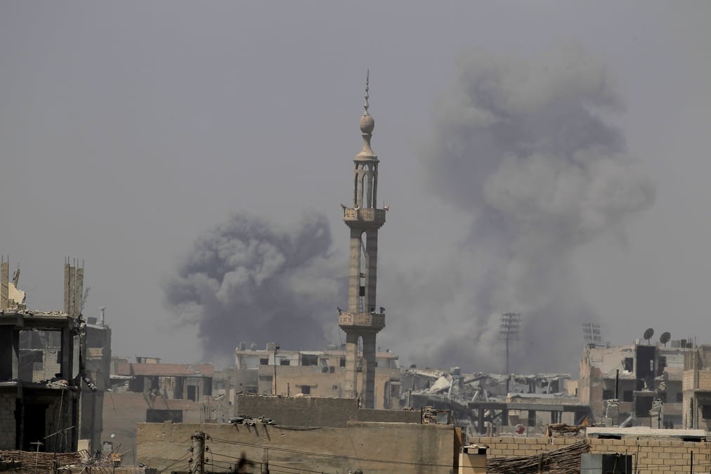 Plus de 170 civils tues sous les bombes de la coalition a rakka, selon l'osdh