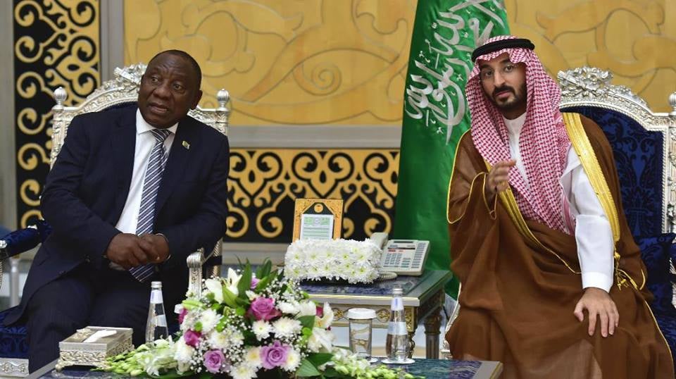 Ramaphosa arabie saoudite