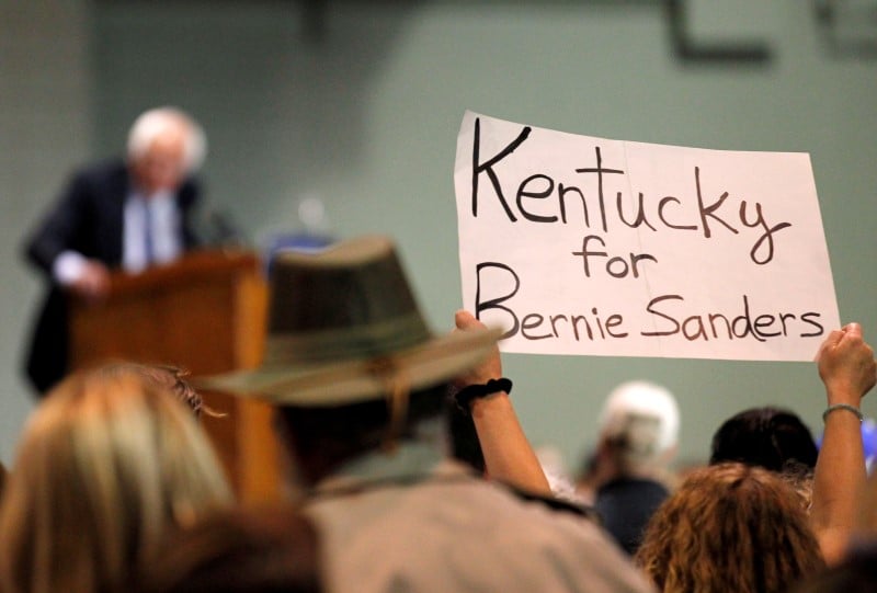 Un nouveau decompte demande par bernie sanders dans le kentucky