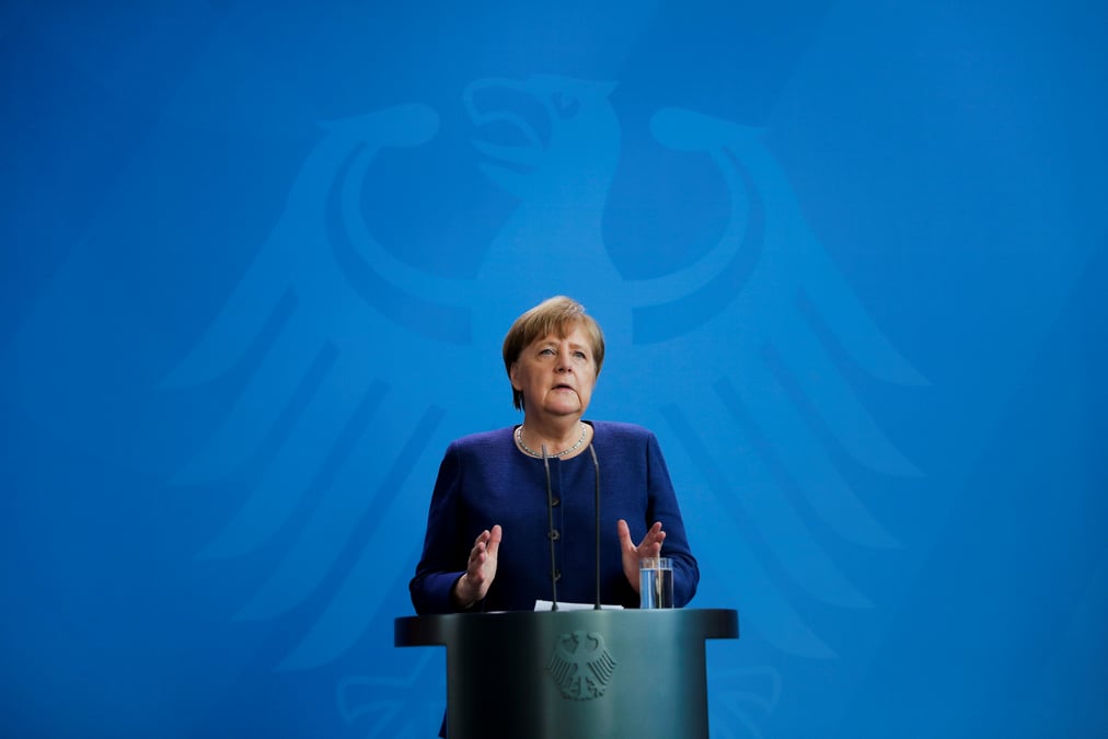 Briefing on the coronavirus disease (covid-19) at the chancellery in berlin
