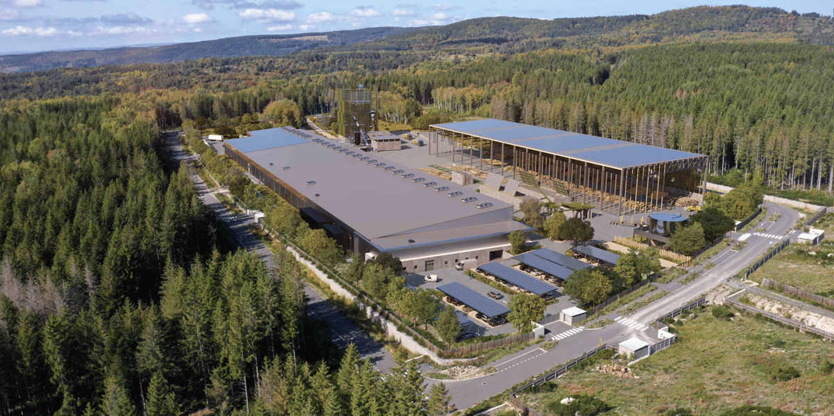 La future usine du groupe lozérien Neofor, spécialisé dans la transformation du bois