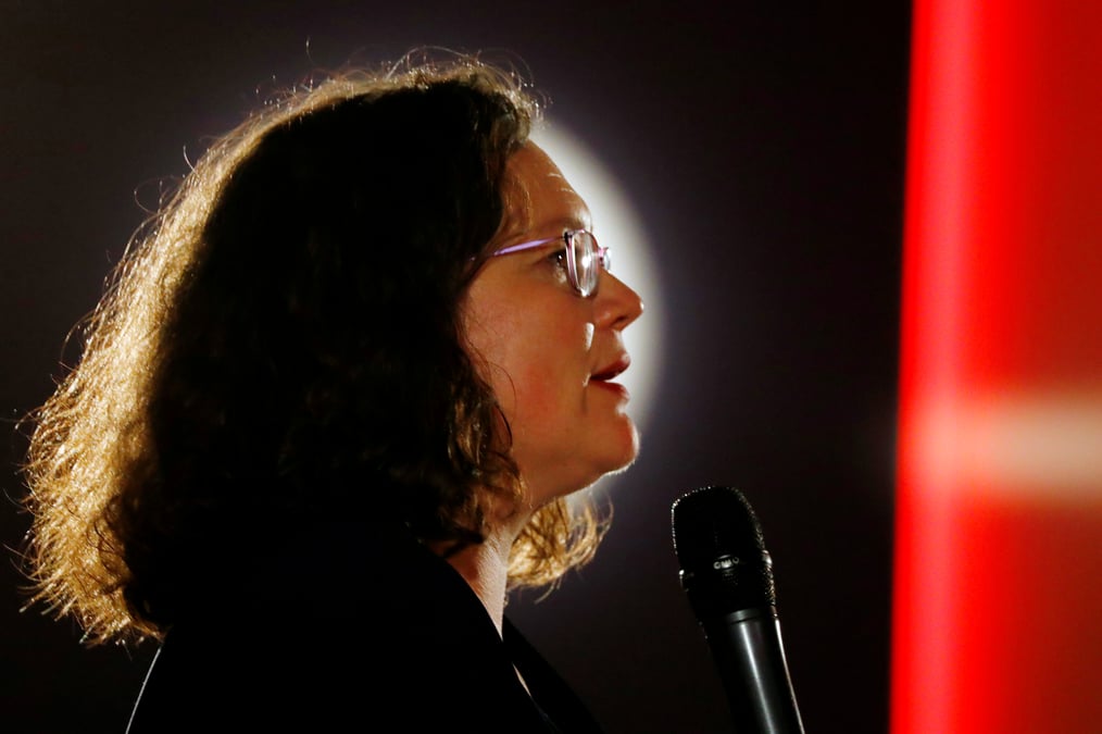 Demission d'andrea nahles, la presidente du spd