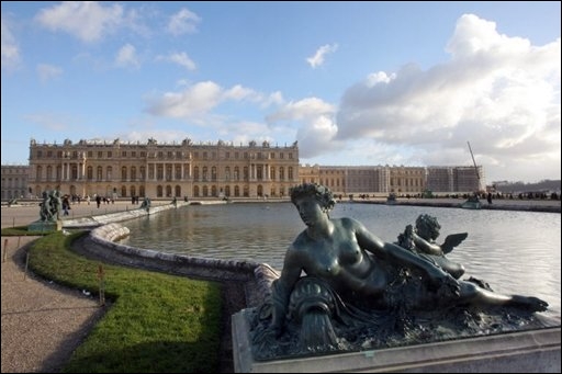 Photo du château de Versailles prise le 11 décembre 2007.