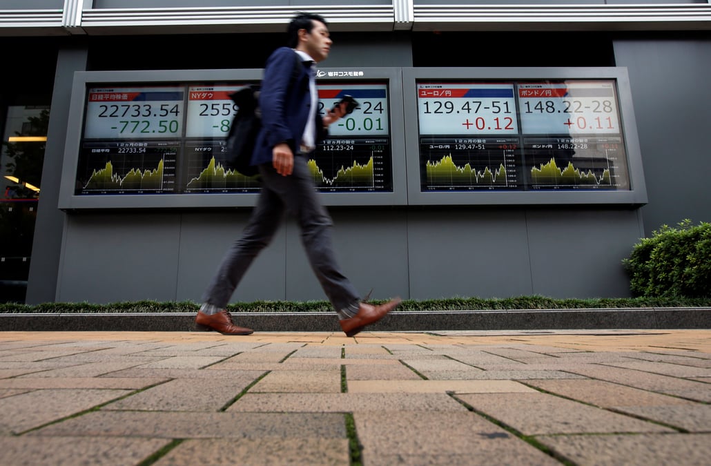 La bourse de tokyo finit en baisse