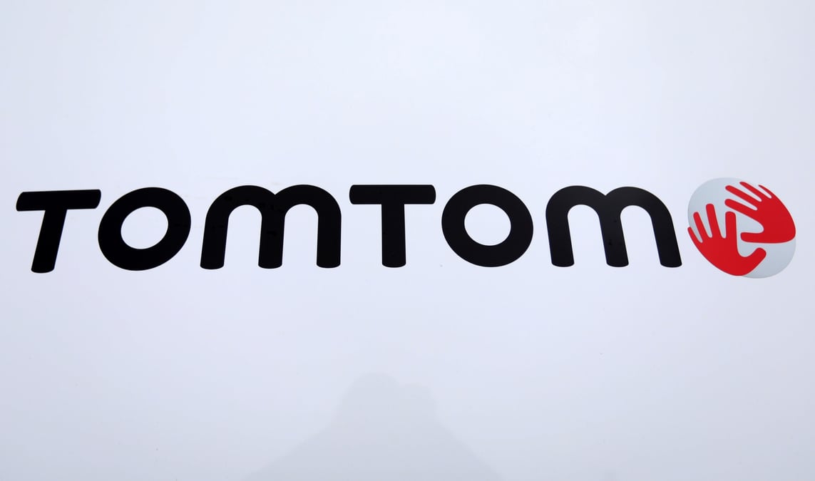 Photo d'archives du logo de tomtom