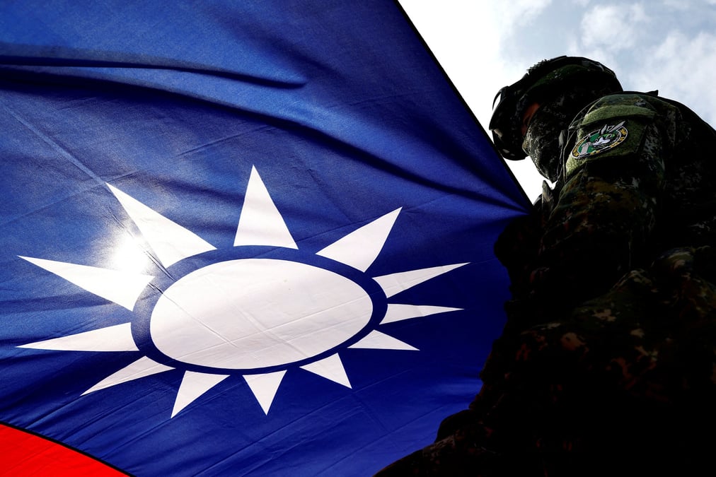 Photo d'archives des forces armees taiwanaises lors d'exercices de routine dans une base militaire a kaohsiung, a taiwan