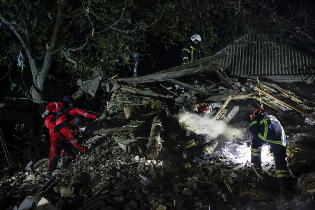Consequences d'une attaque de missiles russes a kharkiv