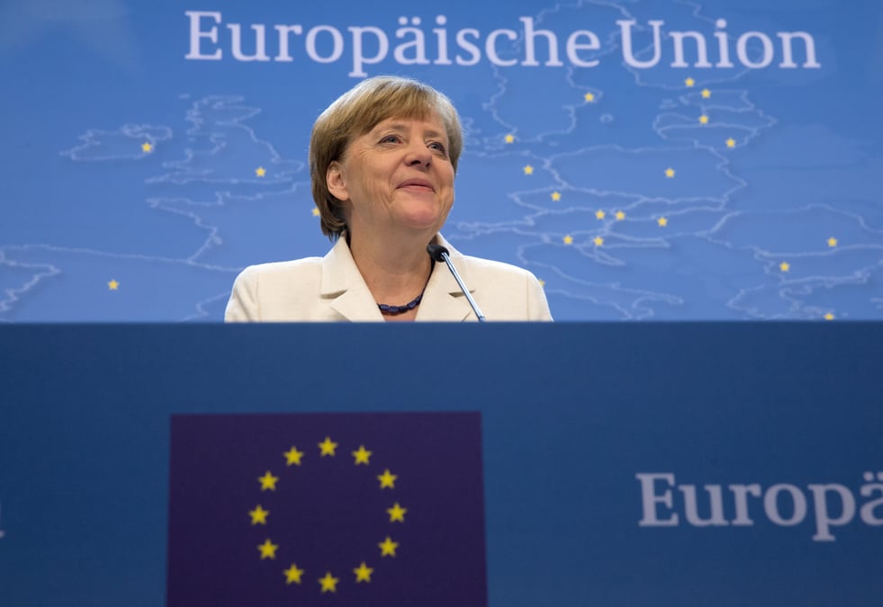 Angela merkel et ses allies saluent une victoire de l'europe
