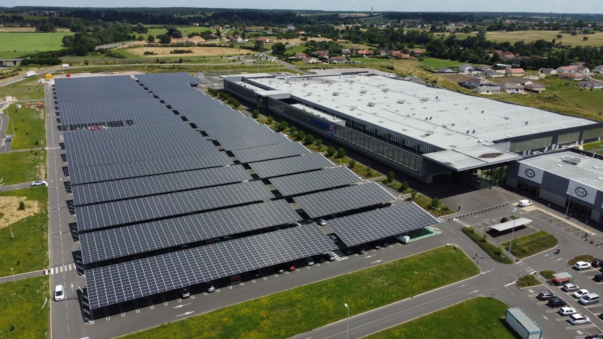 Photovoltaïque chez E. Leclerc dans l'Allier