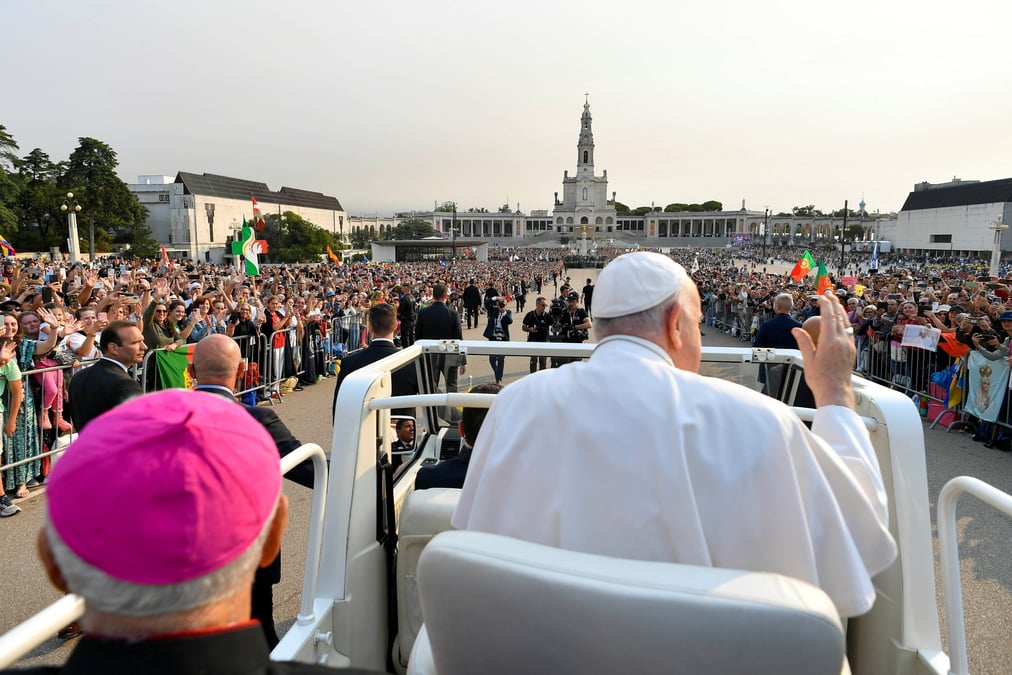 Photo du pape francois a fatima, portugal