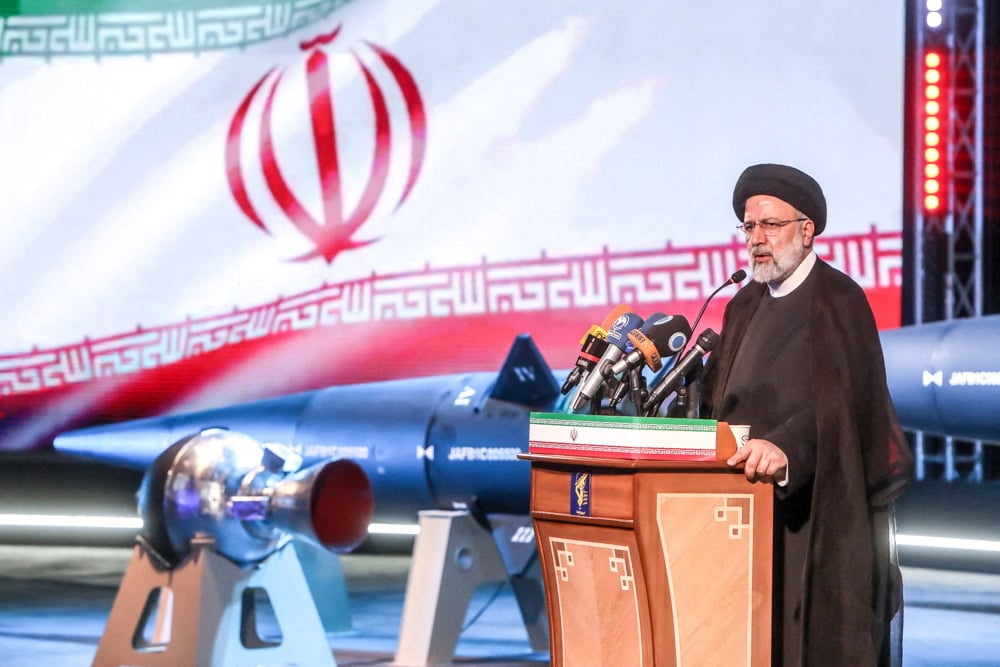 Le president iranien ebrahim raissi a teheran
