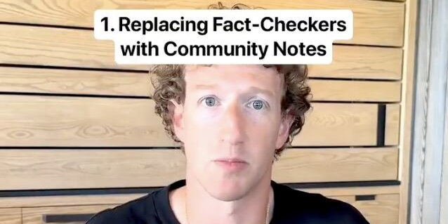 Mark Zuckerberg va se « débarrasser des fact-checkers ».