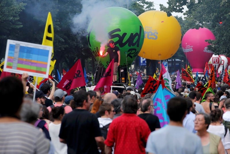 Onzieme journee de mobilisation contre la loi travail