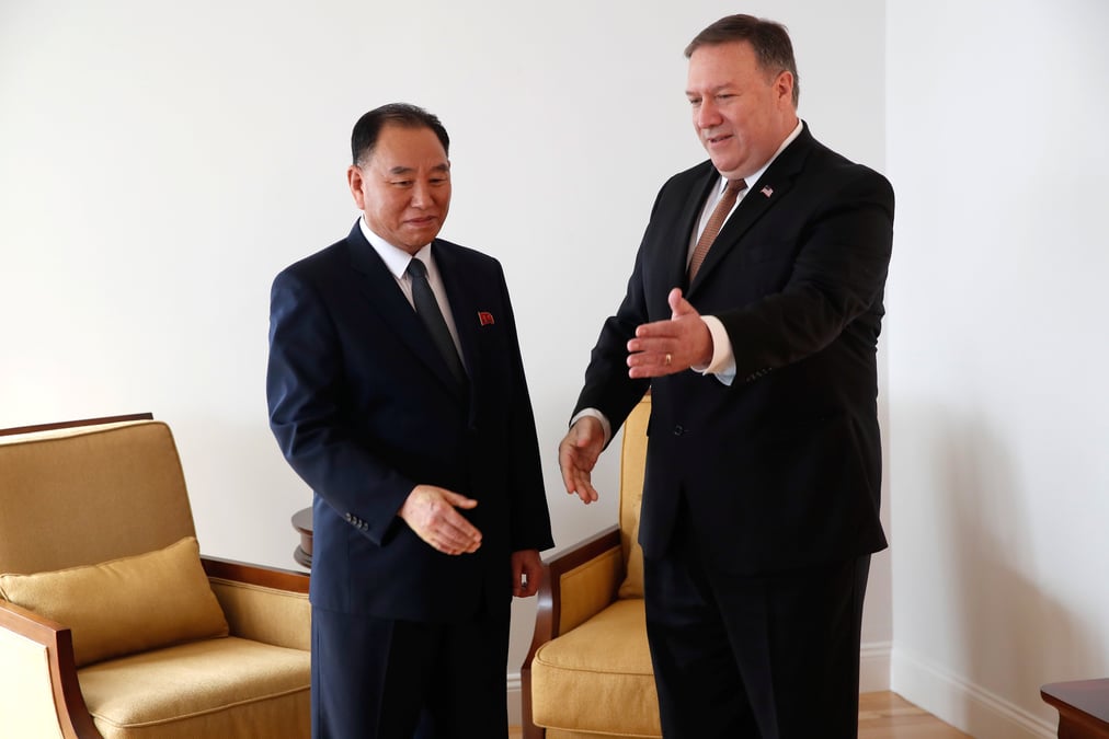 Discussions "significatives" entre pompeo et kim yong-chol