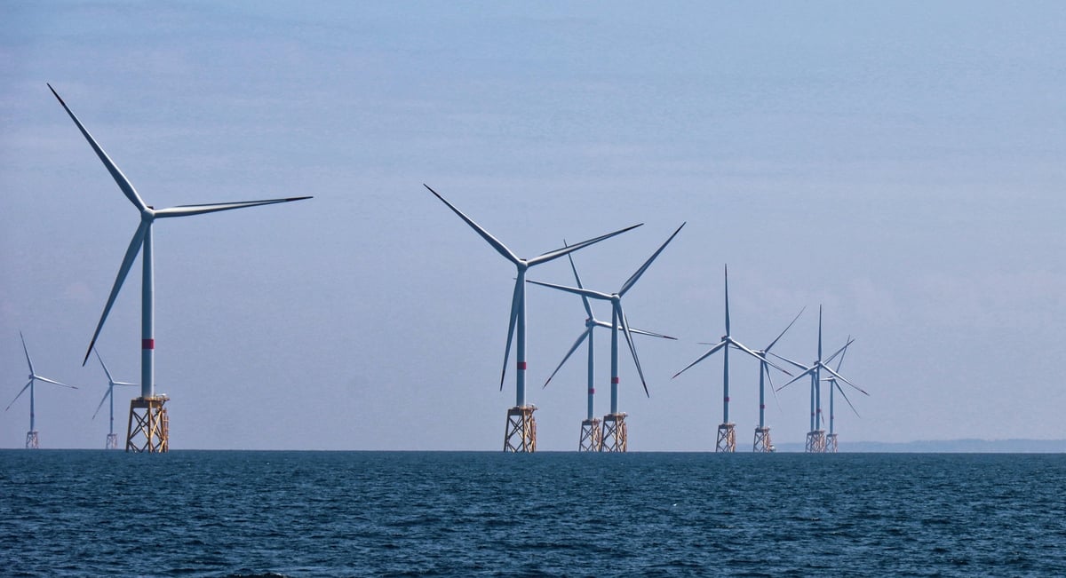 Les 62 éoliennes du parc éolien de Saint-Brieuc sont entrées en service à 100% il y a une semaine.