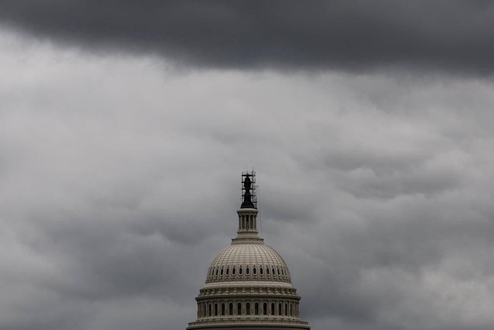 A general view of the u.s. capitol in washington