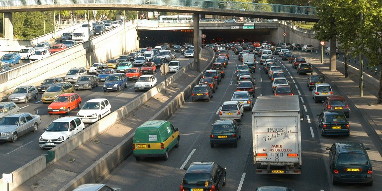 Embouteillages sur le périphérique