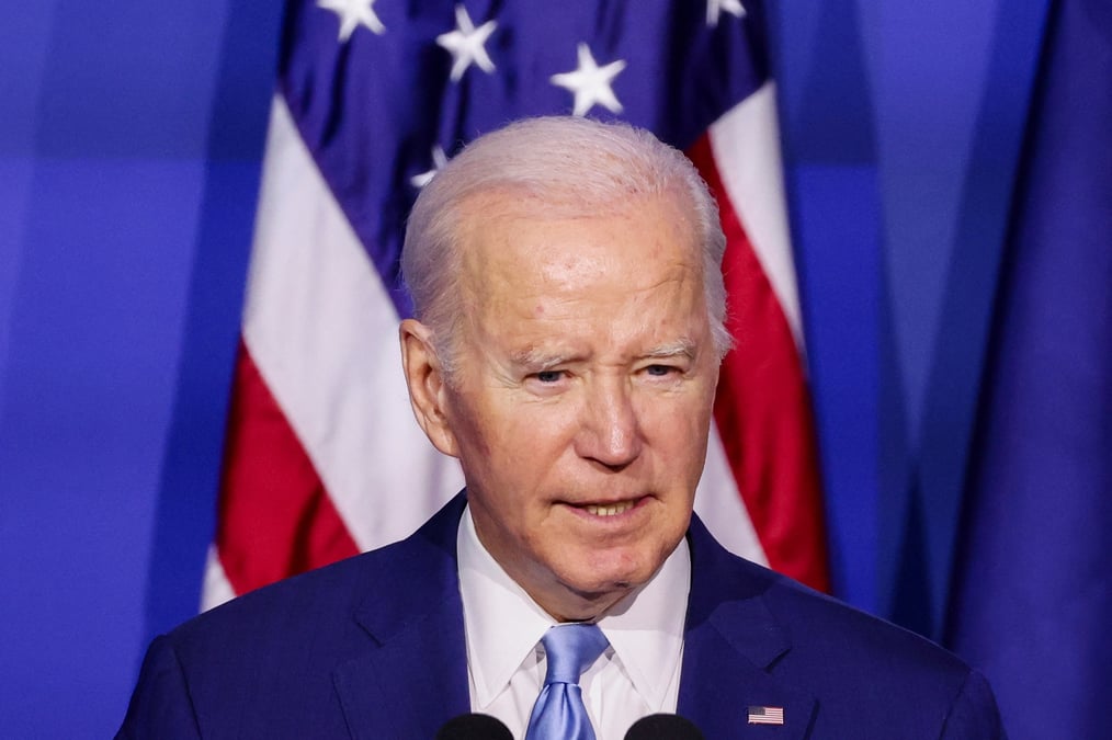 Le president americain joe biden au sommet des chefs d'entreprise de la cooperation economique asie-pacifique (apec) a san francisco