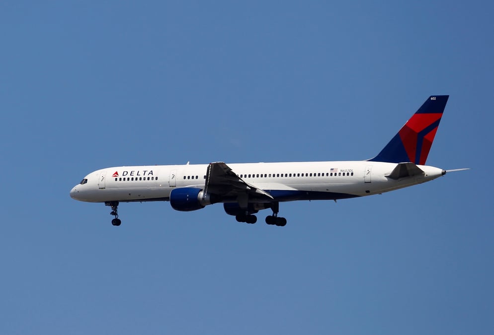 Un boeing 757 de delta airlines a new york