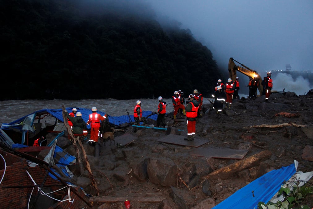 Glissement de terrain dans le sud-est de la chine