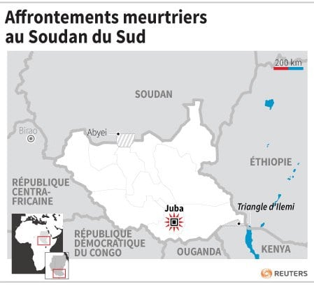 Affrontements meurtriers au soudan du sud