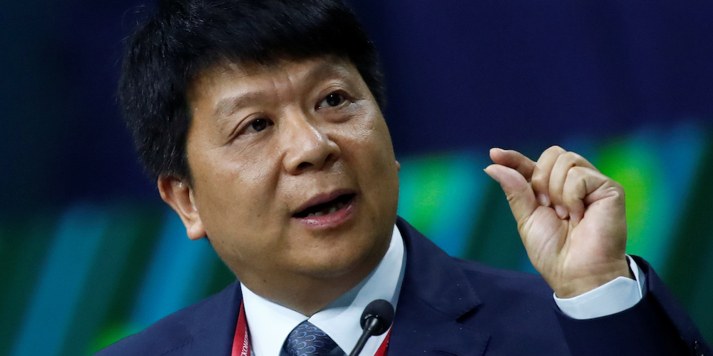 Guo Ping, l’actuel président en exercice de Huawei.