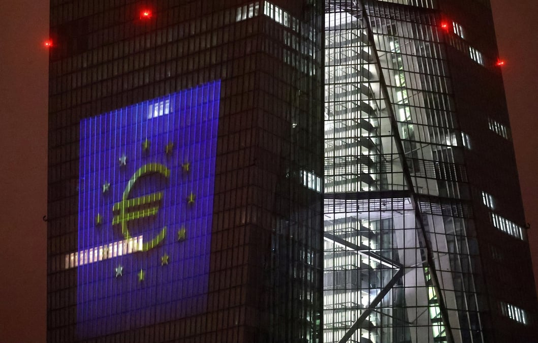 Photo d'archives du batiment de la banque centrale europeenne (bce) a francfort, en allemagne