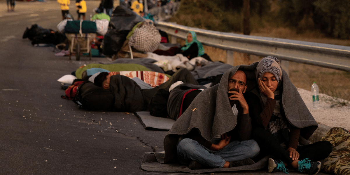 incendie, Grèce, réfugiés, migrants, camp de la Moria