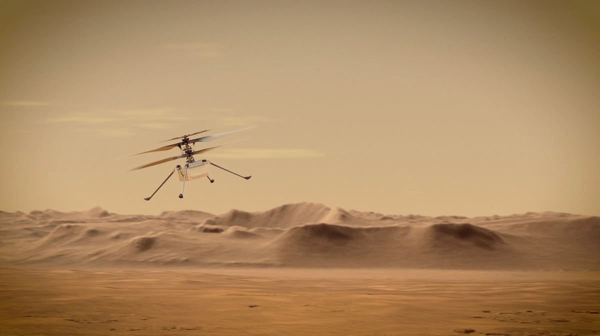 L'hélicoptère de la Nasa, Ingenuity.